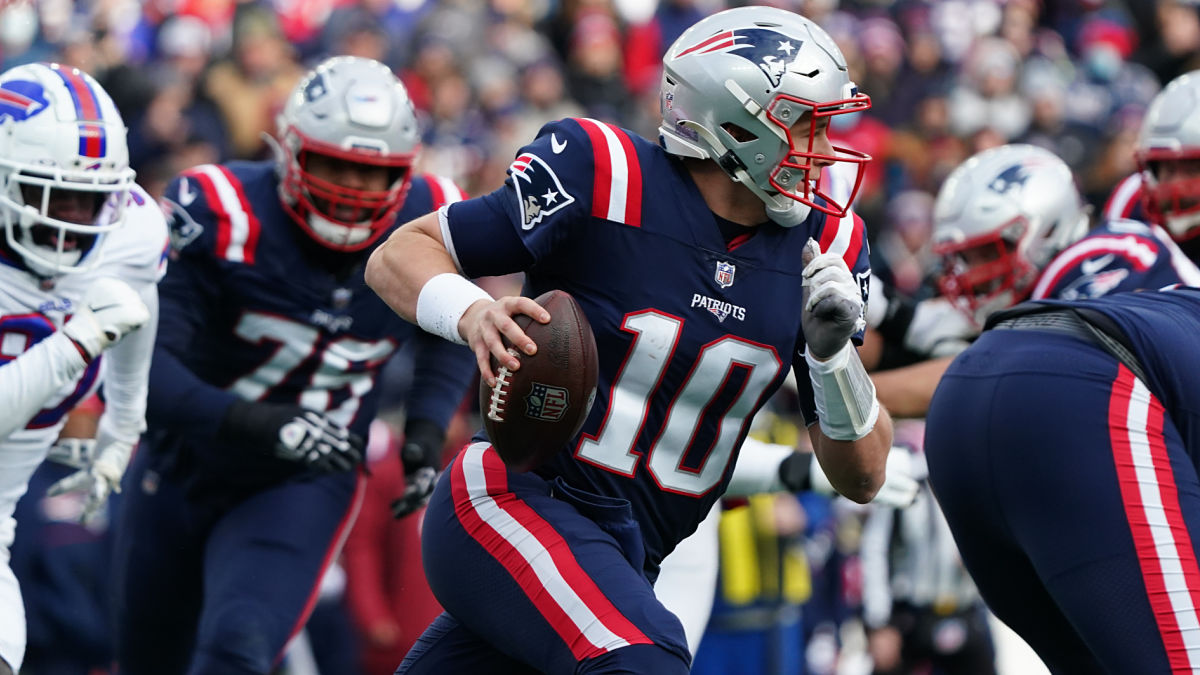 New England Patriots quarterback Mac Jones