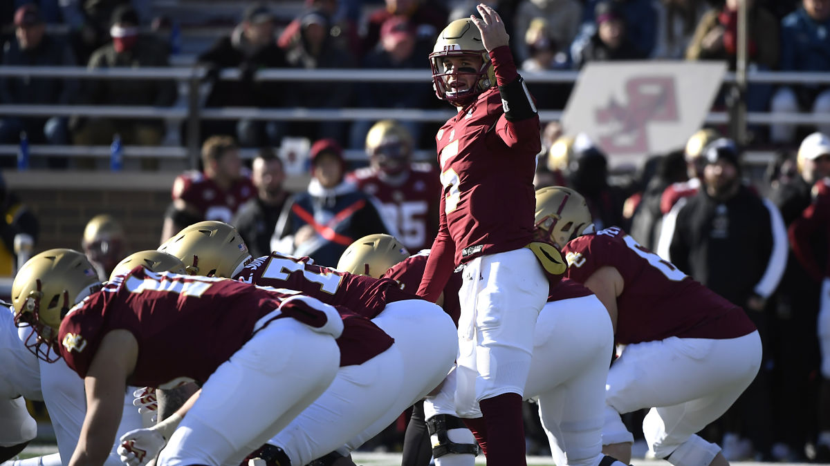 Boston College quarterback Phil Jurkovec