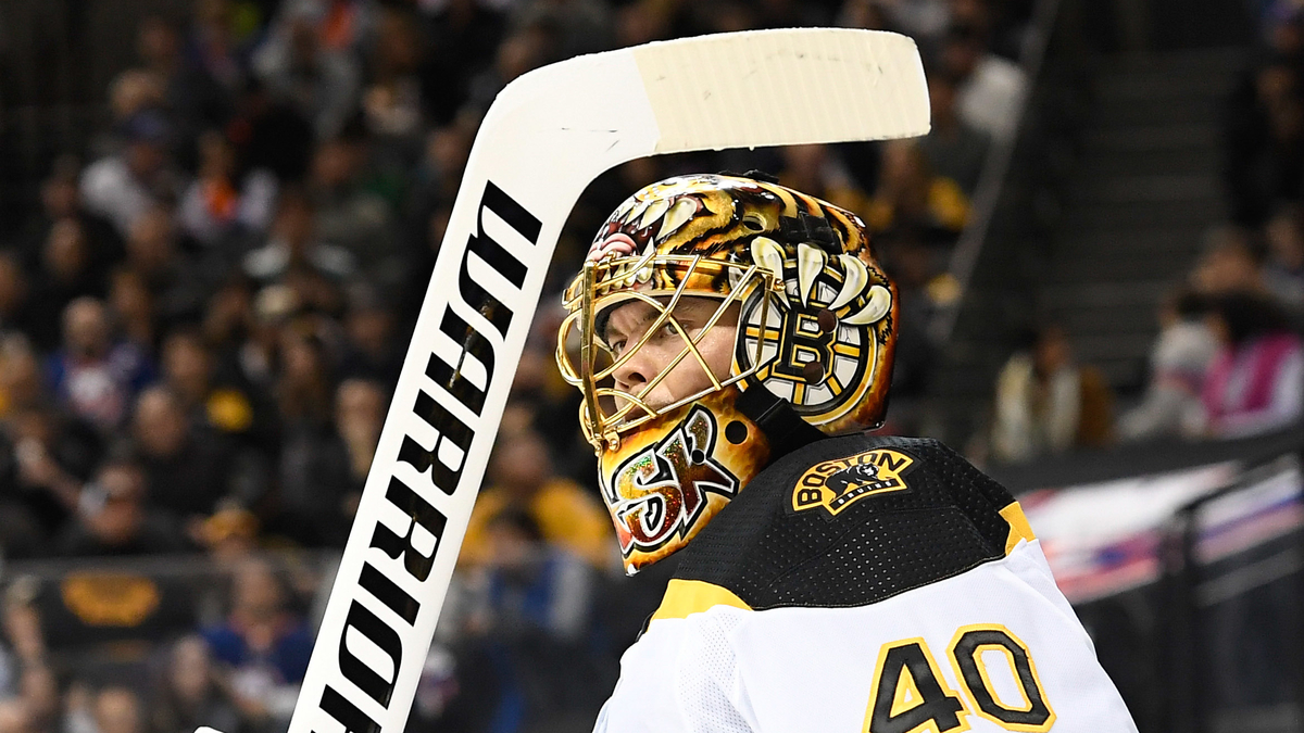 Boston Bruins goalie Tuukka Rask