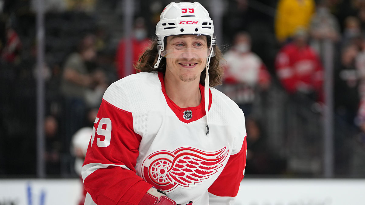 Detroit Red Wings forward Tyler Bertuzzi
