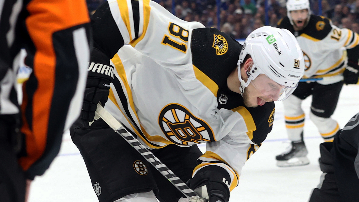 Boston Bruins winger Anton Blidh
