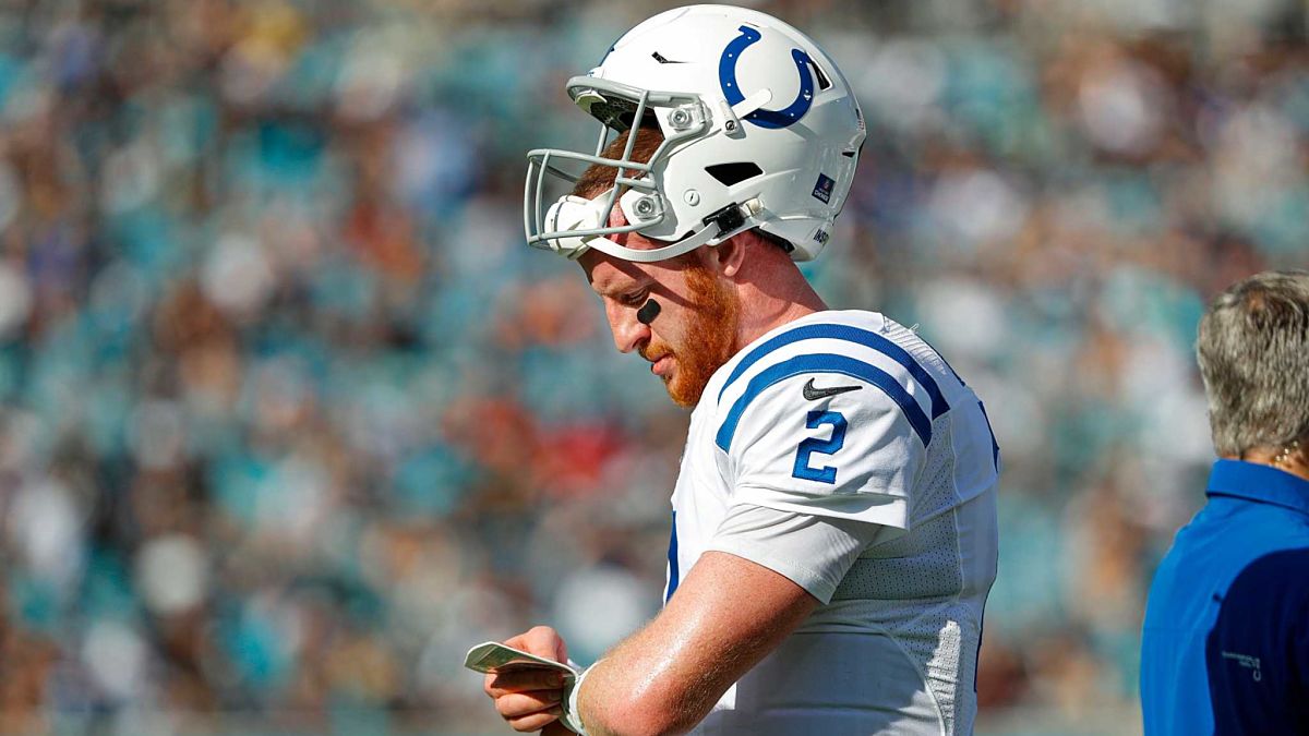 Indianapolis Colts quarterback Carson Wentz