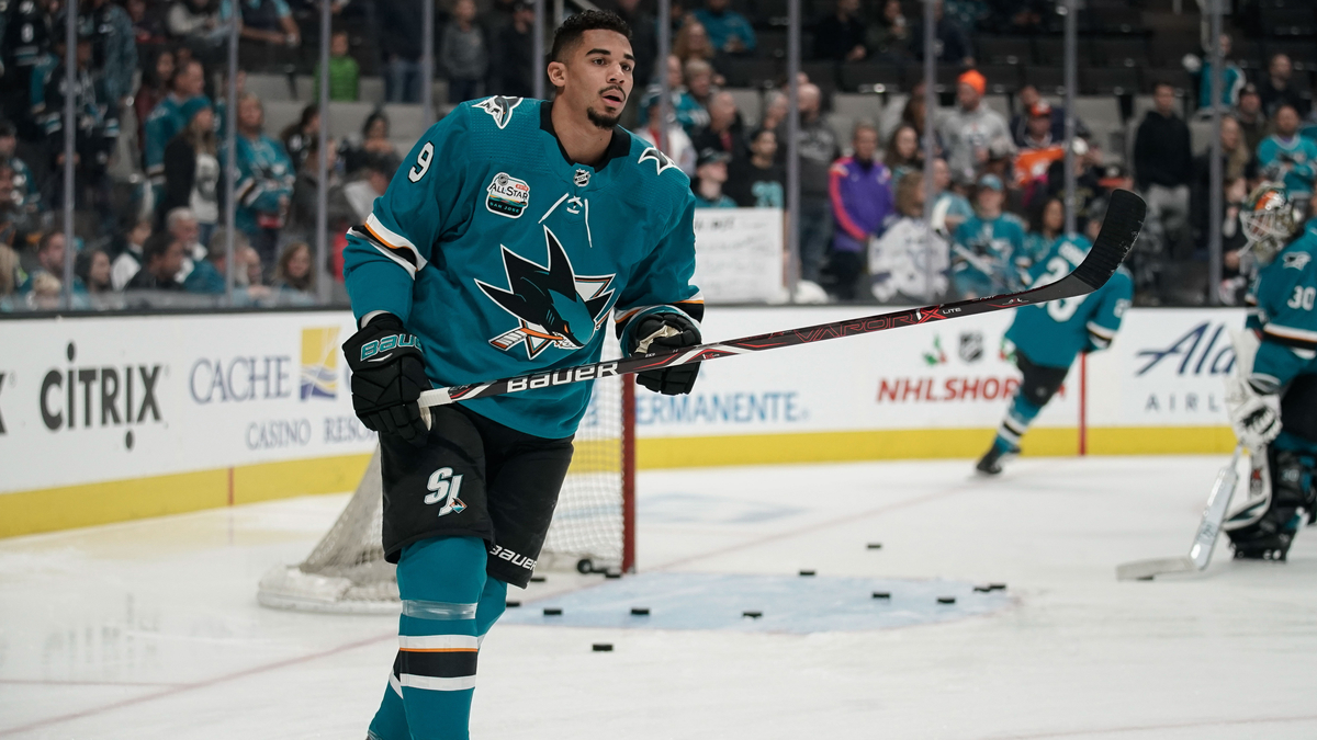 Former San Jose Sharks winger Evander Kane