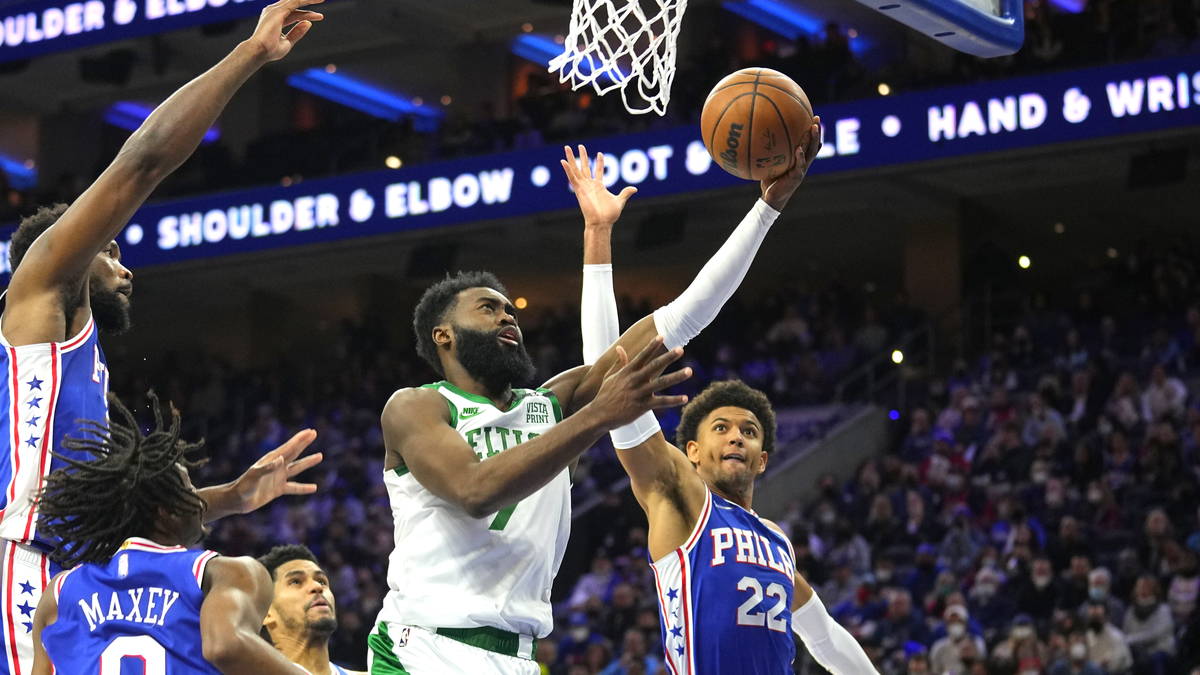 Boston Celtics forward Jaylen Brown