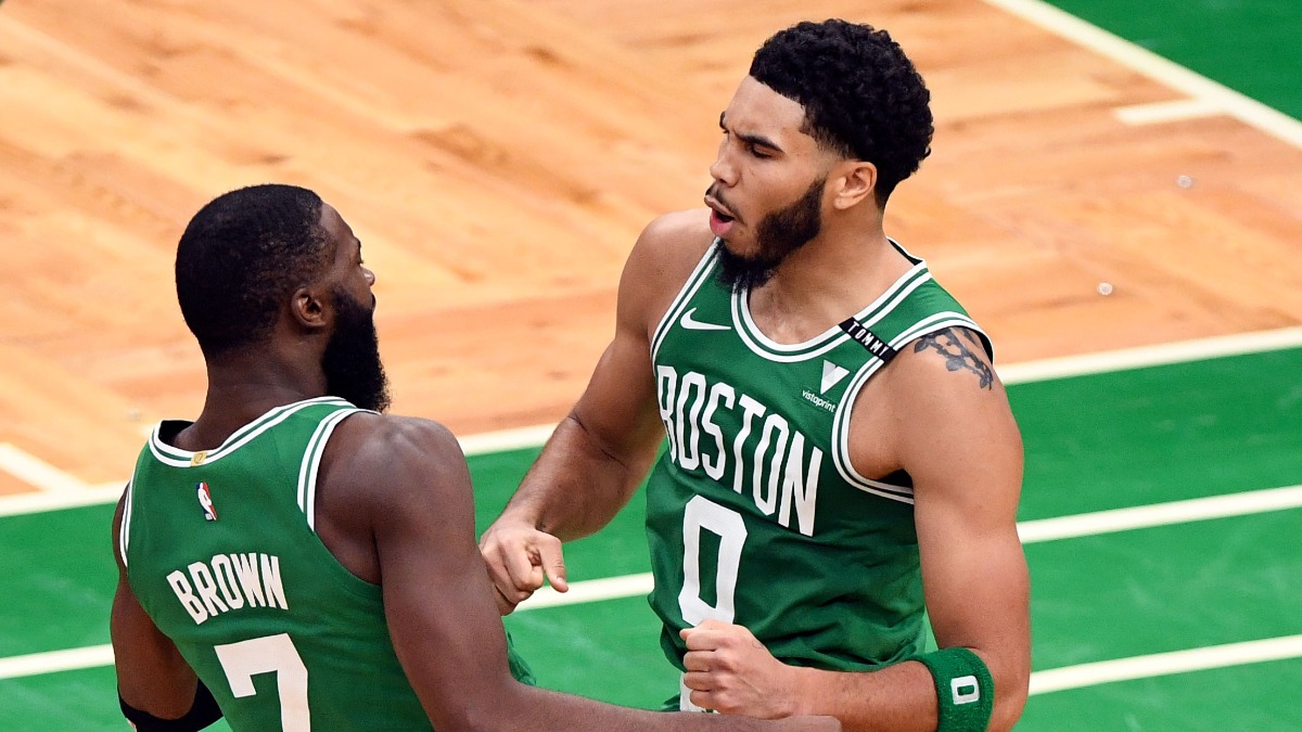 Boston Celtics wings Jayson Tatum, Jaylen Brown