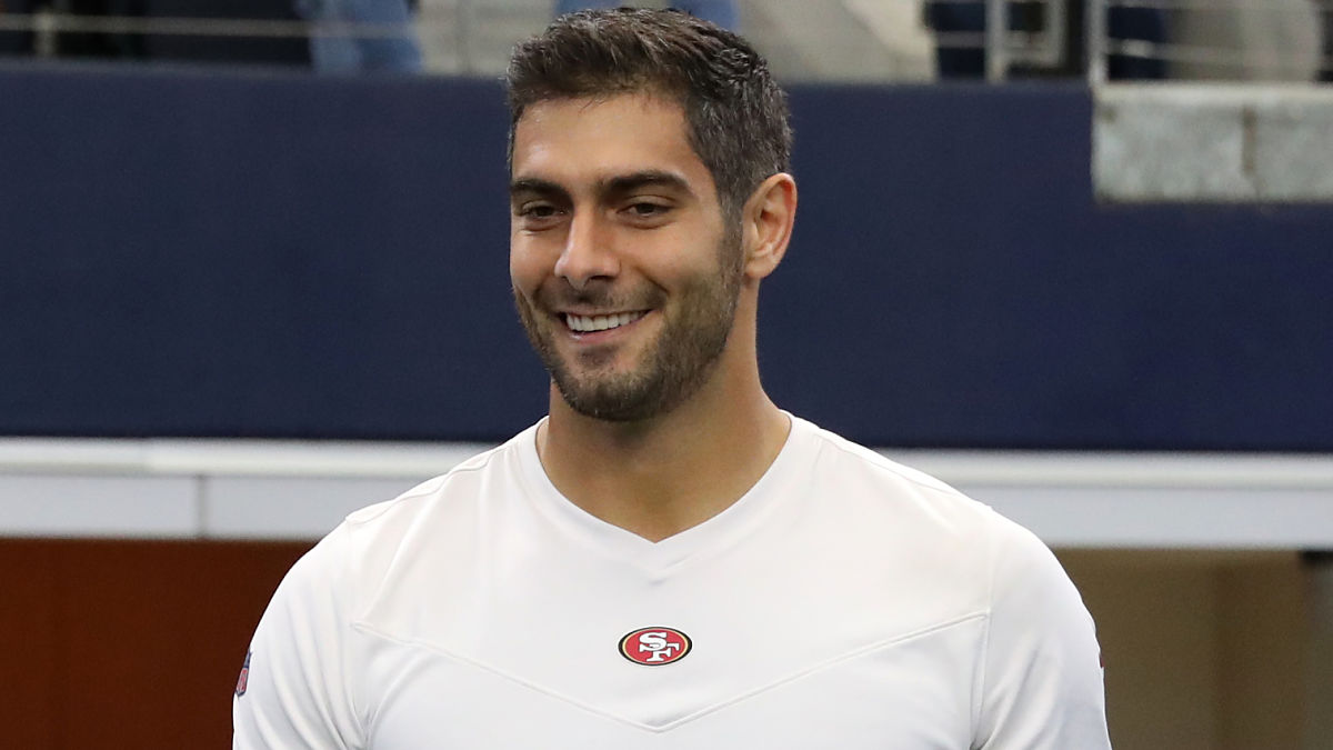 San Francisco 49ers quarterback Jimmy Garoppolo