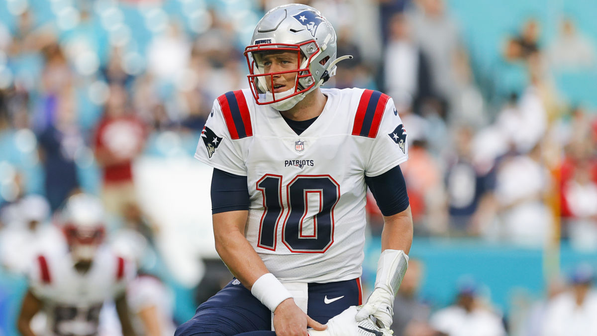 New England Patriots quarterback Mac Jones