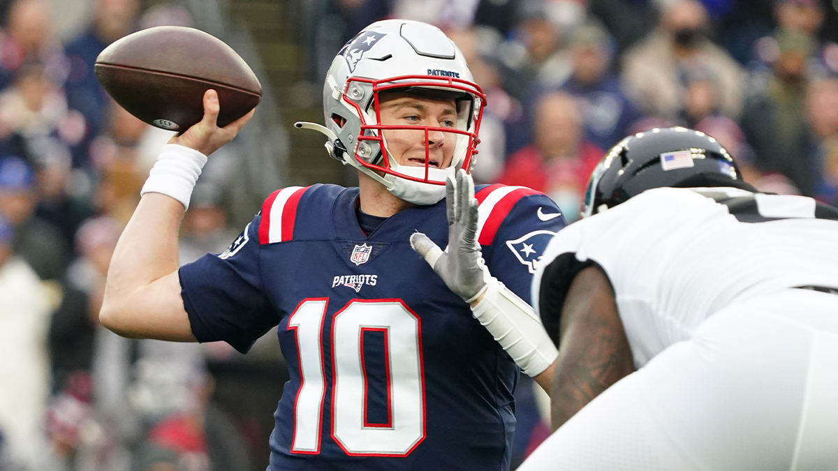 New England Patriots quarterback Mac Jones
