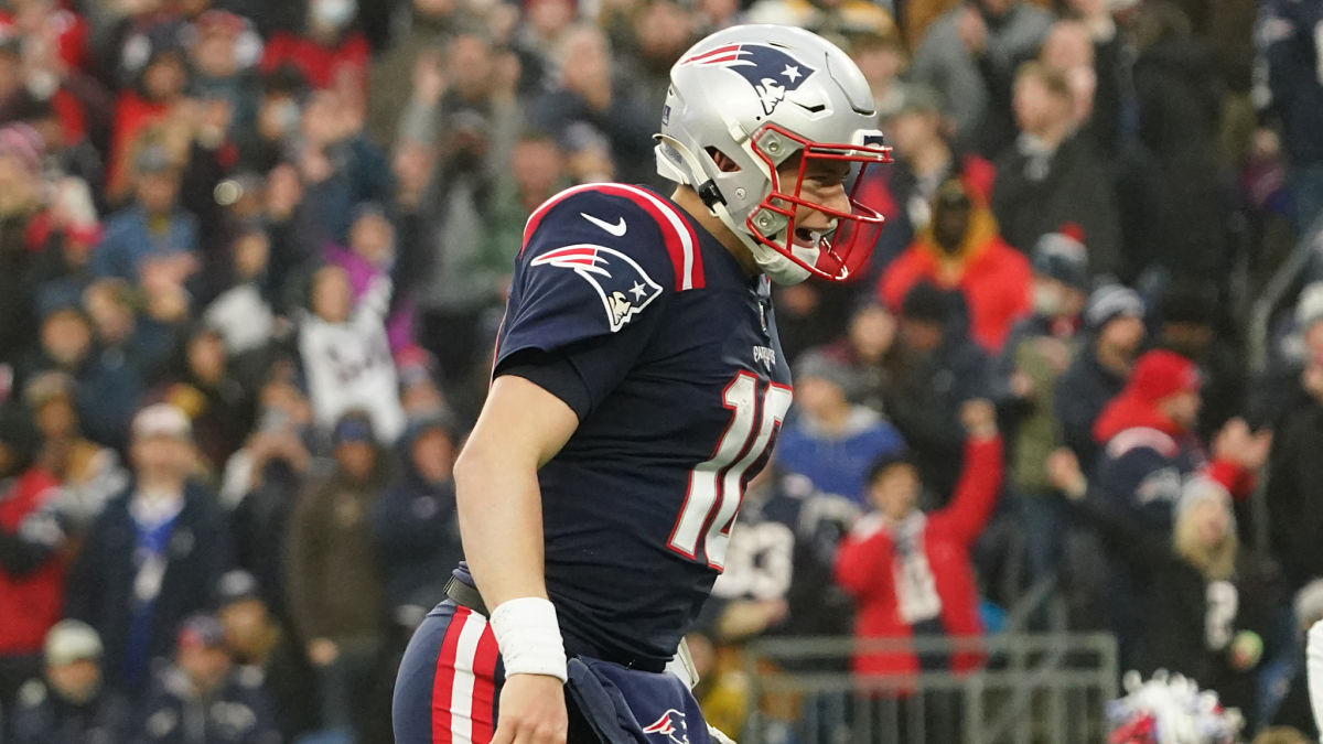 New England Patriots quarterback Mac Jones