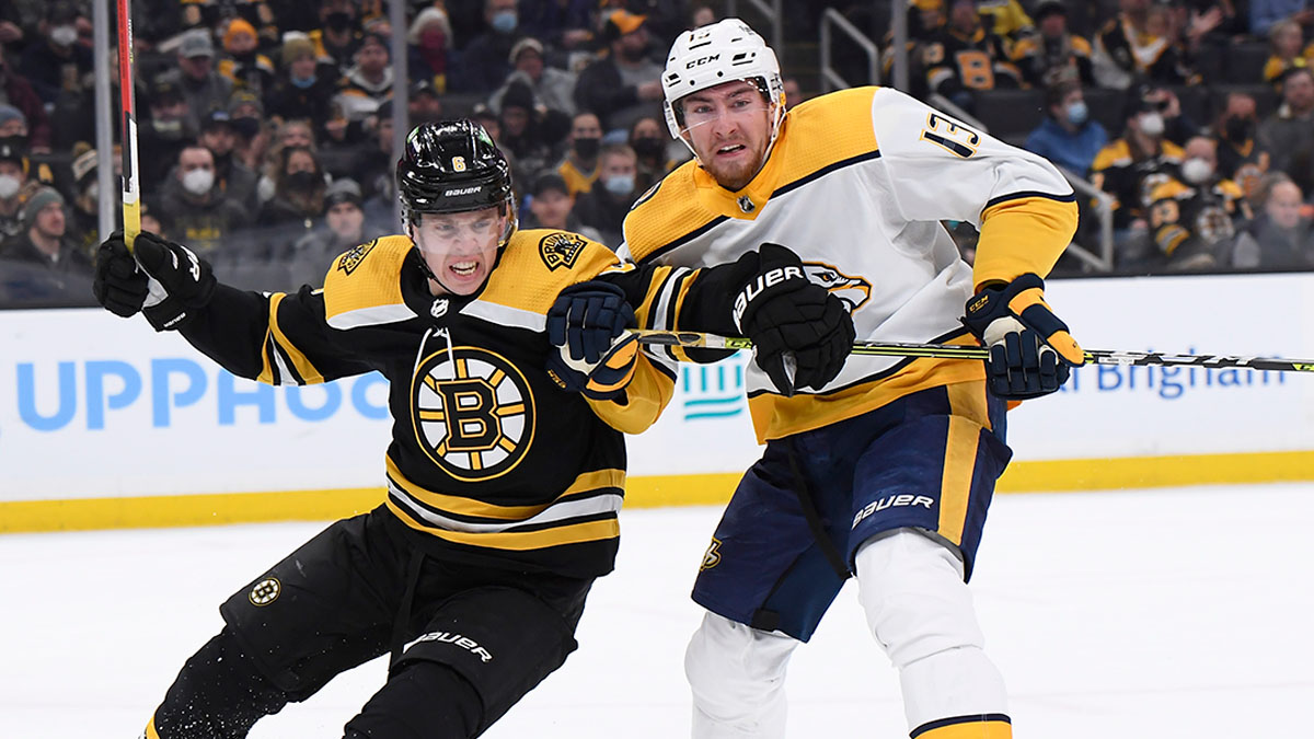 Boston Bruins defenseman Mike Reilly