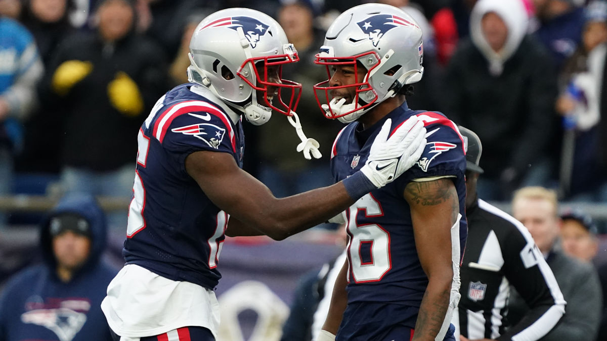 New England Patriots receivers Nelson Agholor, Jakobi Meyers