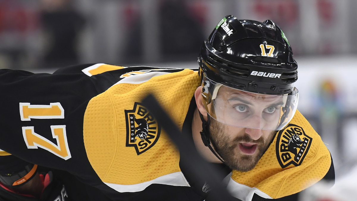 Boston Bruins forward Nick Foligno