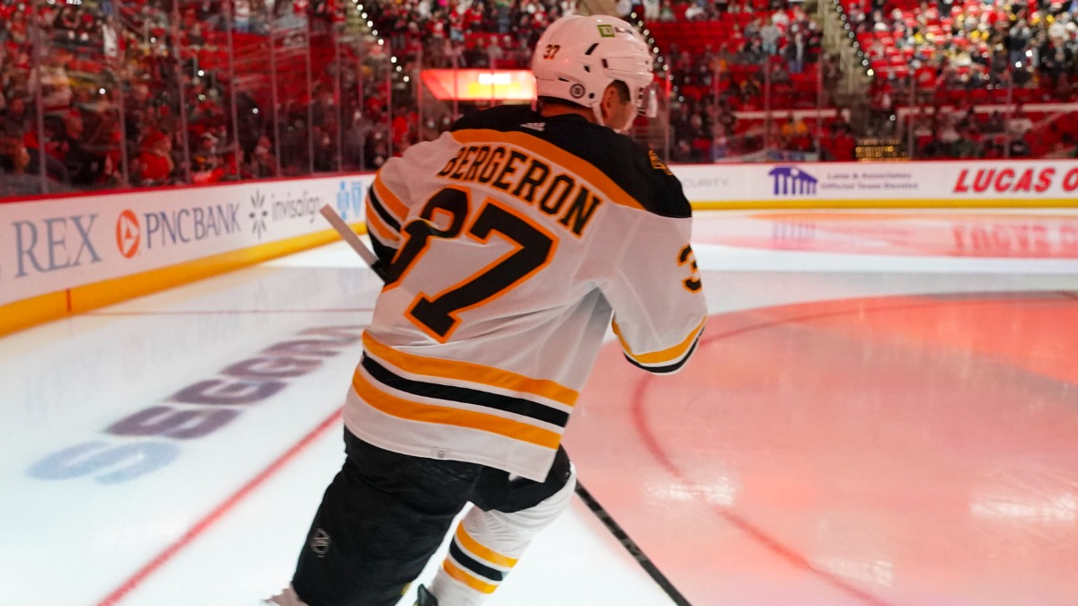 Boston Bruins center Patrice Bergeron