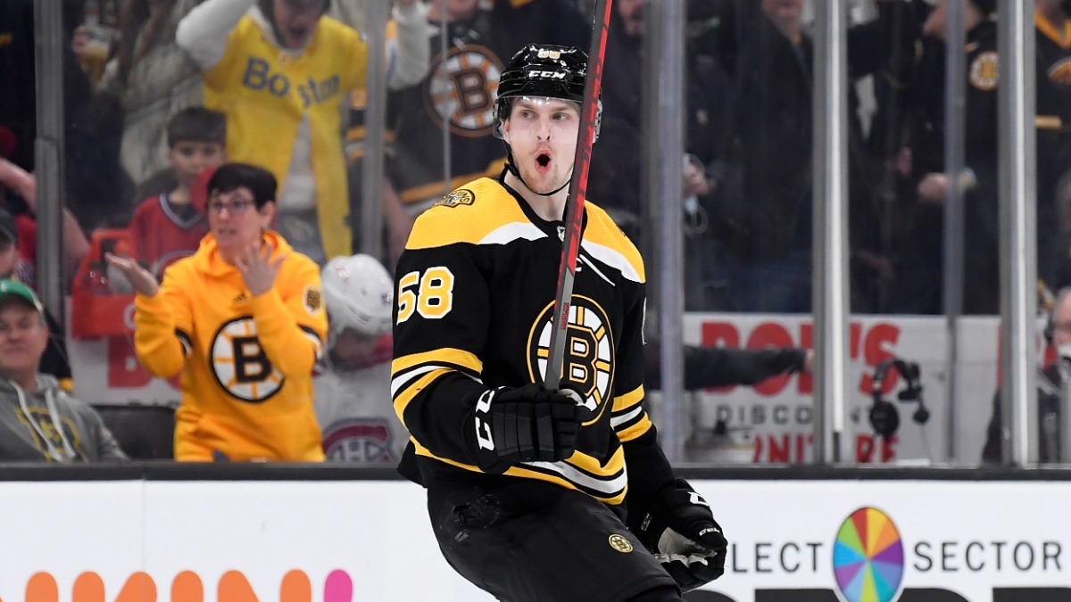 Boston Bruins defenseman Urho Vaakanainen