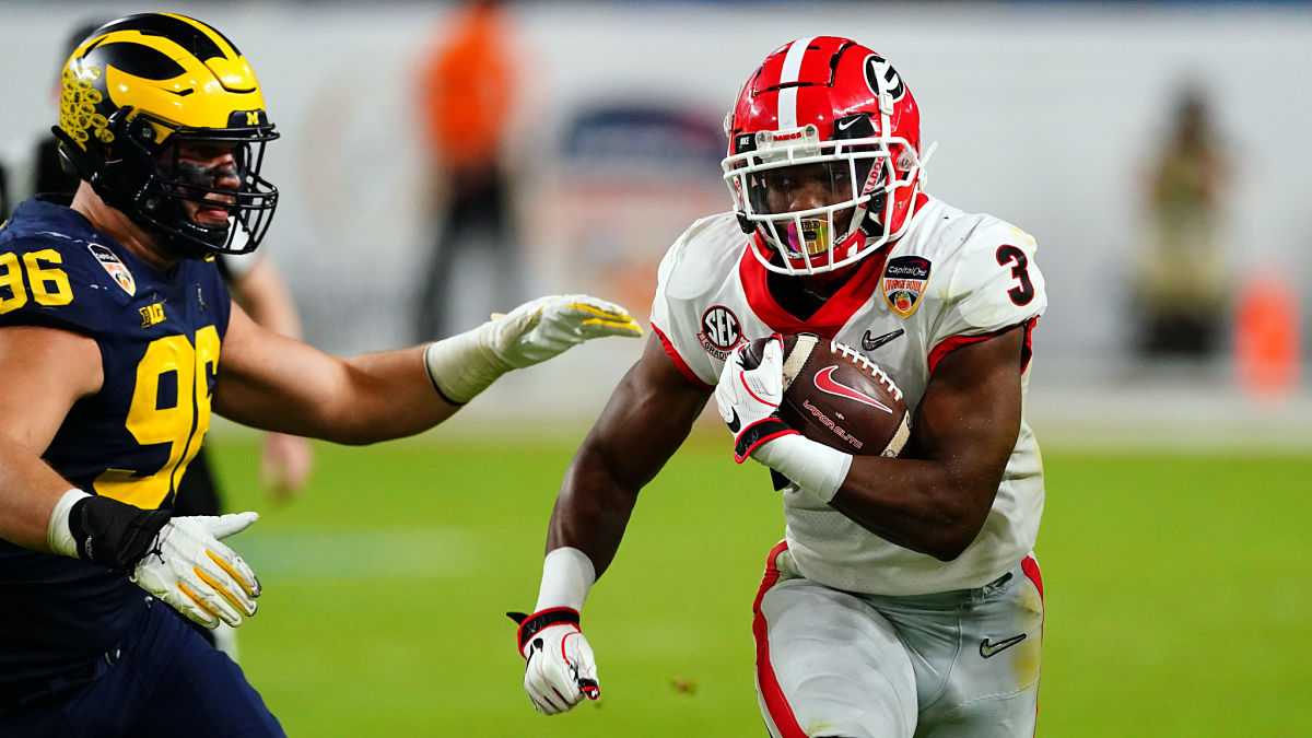 Georgia Bulldogs running back Zamir White
