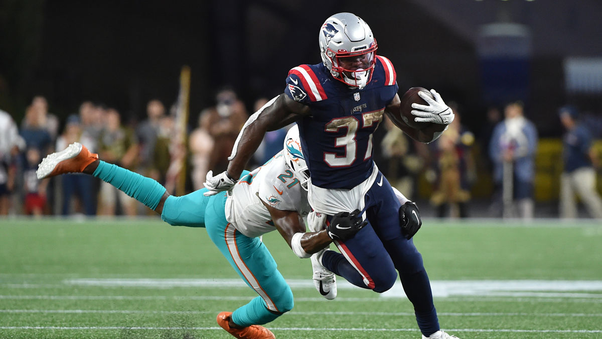 New England Patriots running back Damien Harris