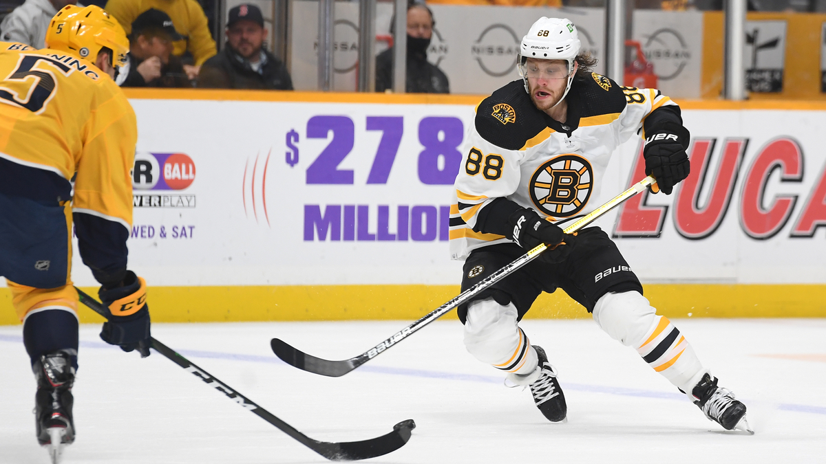 Boston Bruins forward David Pastrnak