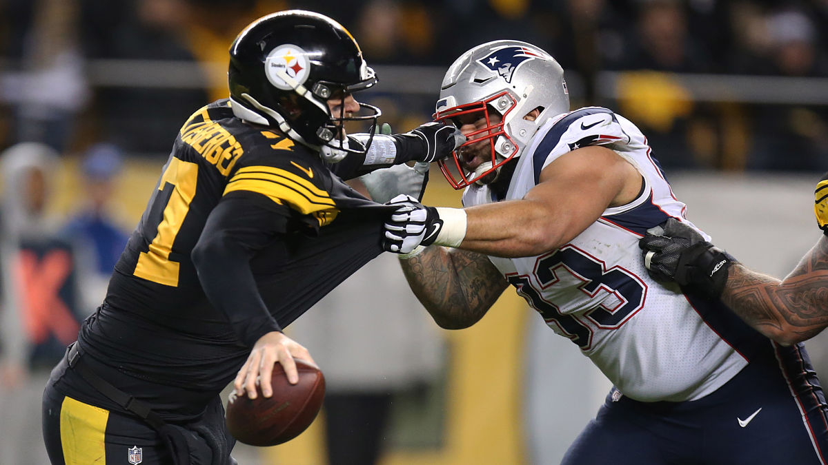Pittsburgh Steelers quarterback Ben Roethlisberger, New England Patriots defensive tackle Lawrence Guy