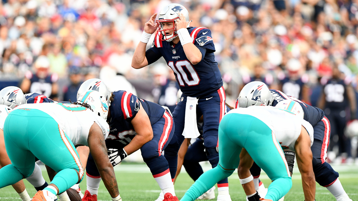 New England Patriots quarterback Mac Jones
