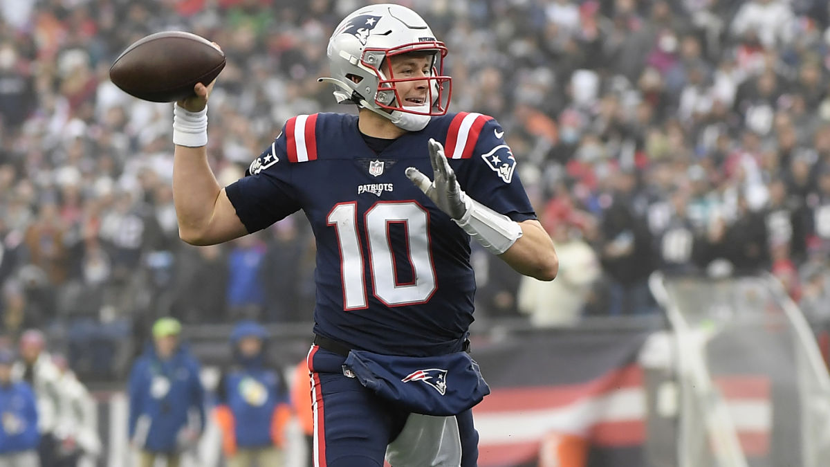 New England Patriots quarterback Mac Jones