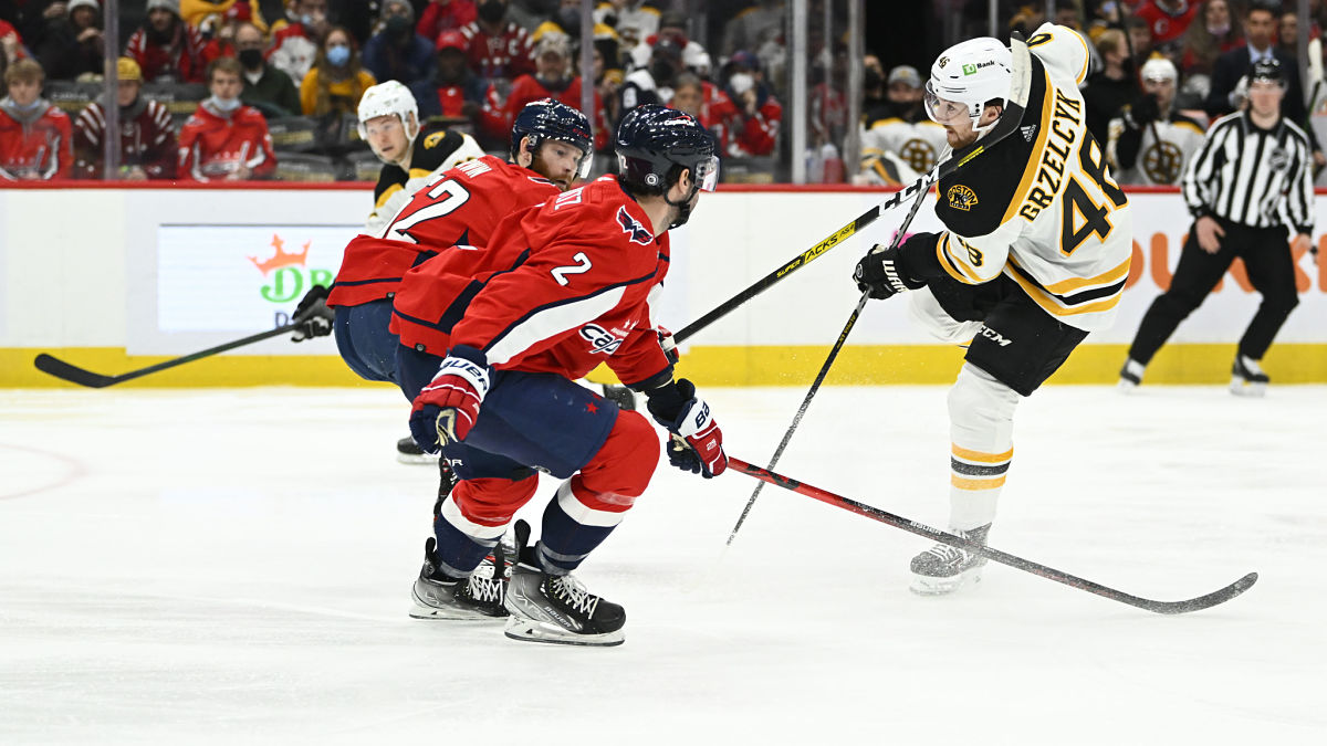 Boston Bruins defenseman Matt Grzelcyk