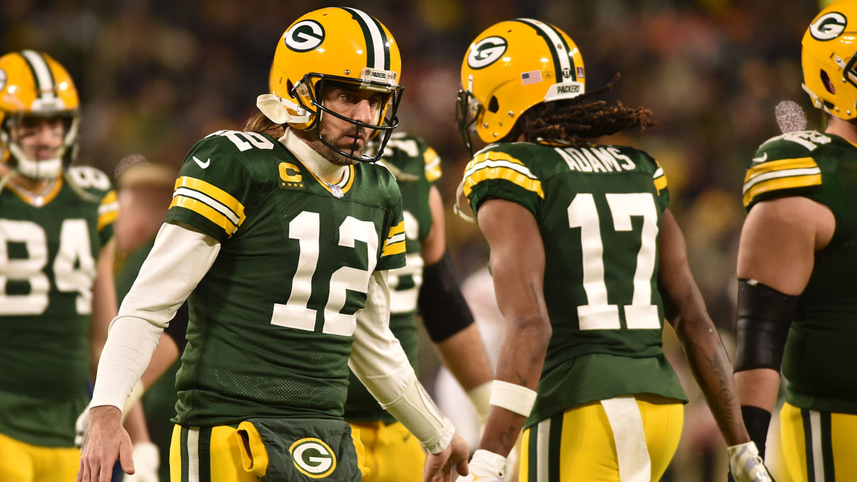 Green Bay Packers quarterback Aaron Rodgers and wide receiver Davante Adams
