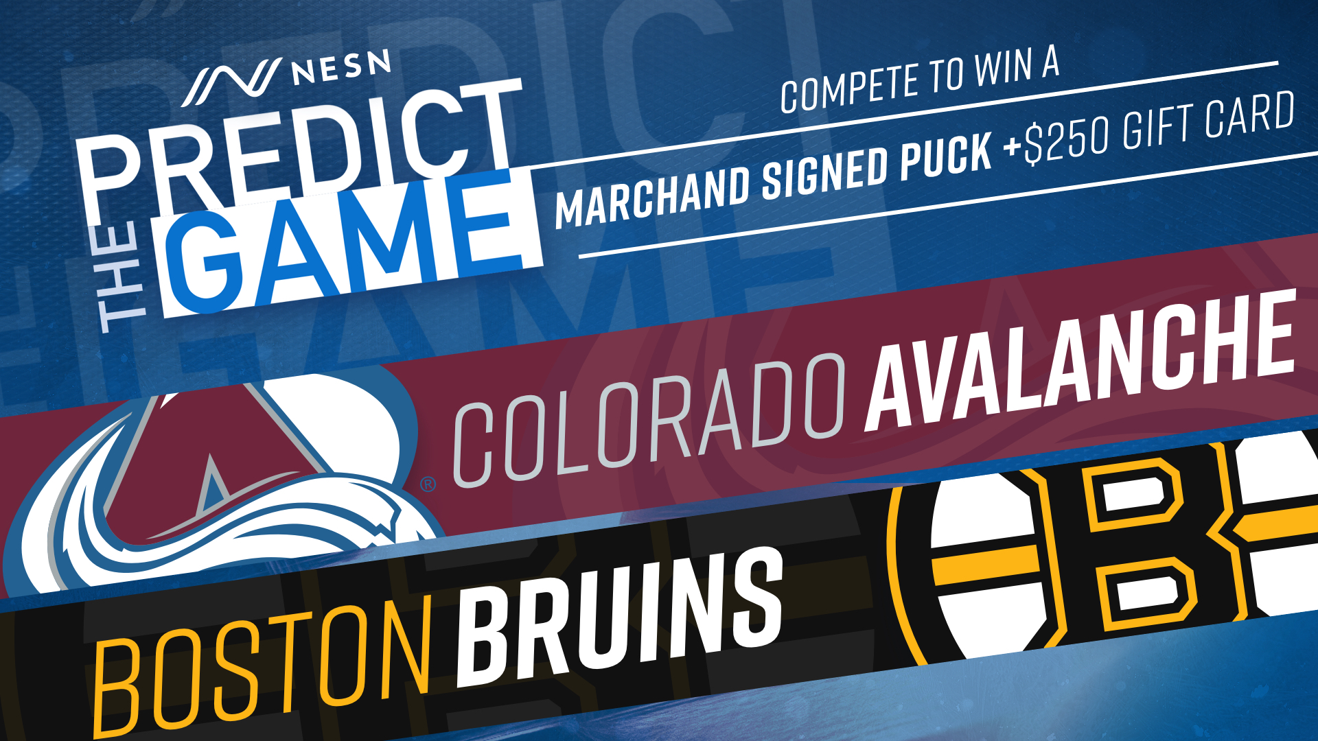 Bruins vs. Avalanche "Predict The Game"