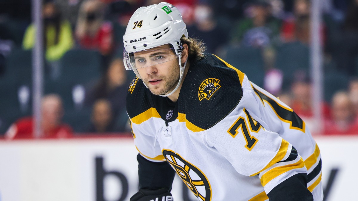 Boston Bruins forward Jake DeBrusk