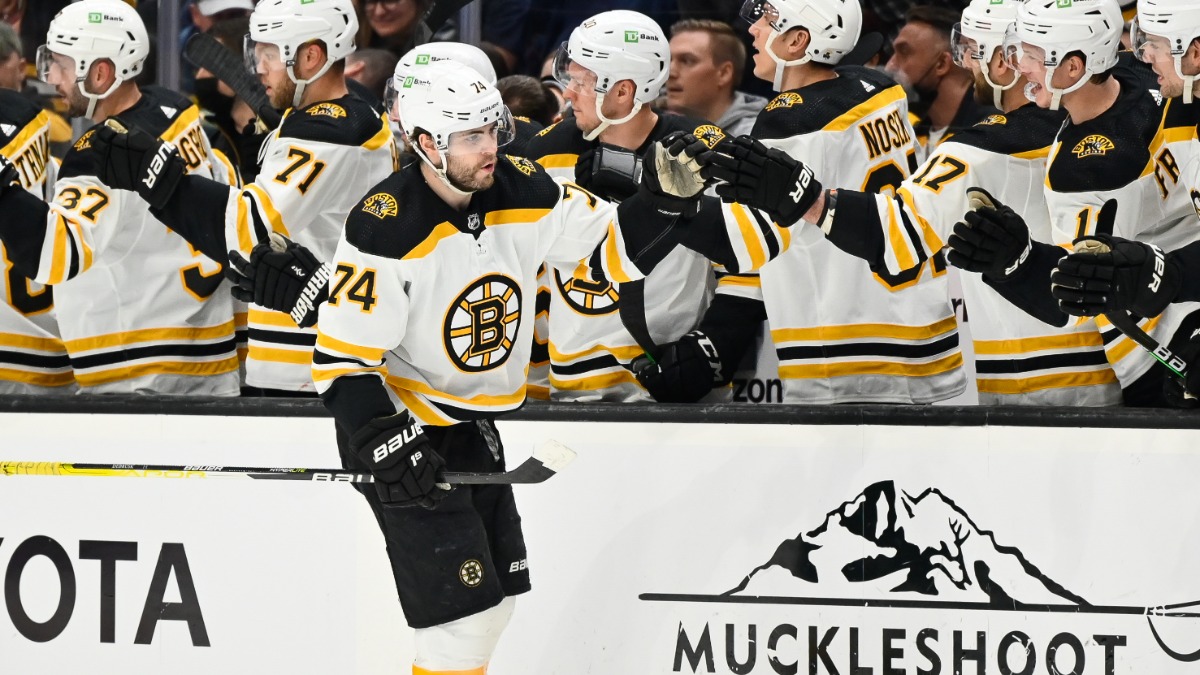 Boston Bruins winger Jake DeBrusk