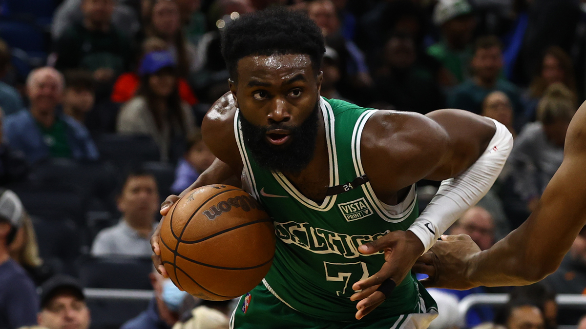 Boston Celtics forward Jaylen Brown