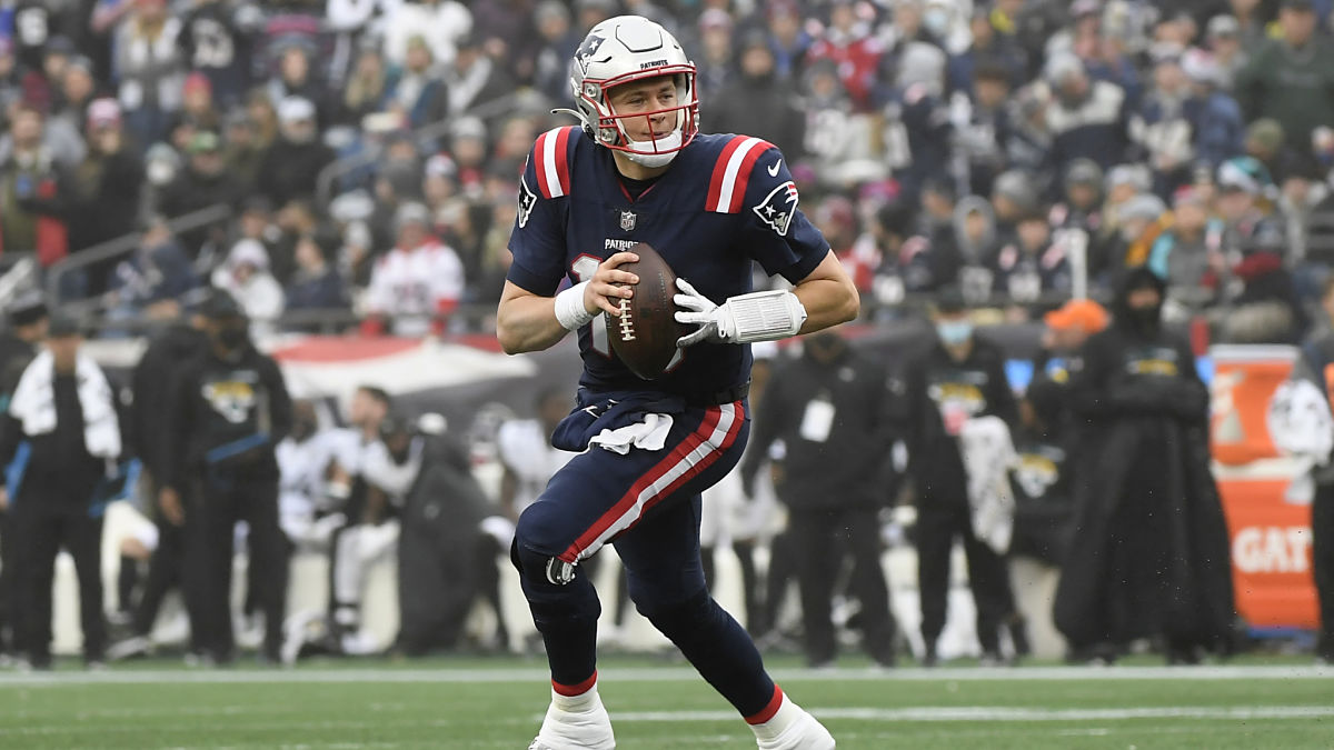 New England Patriots quarterback Mac Jones