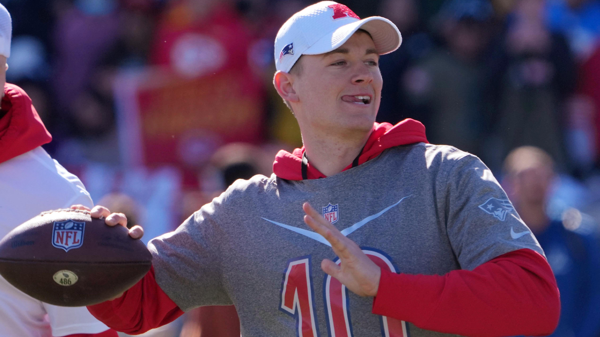 New England Patriots quarterback Mac Jones