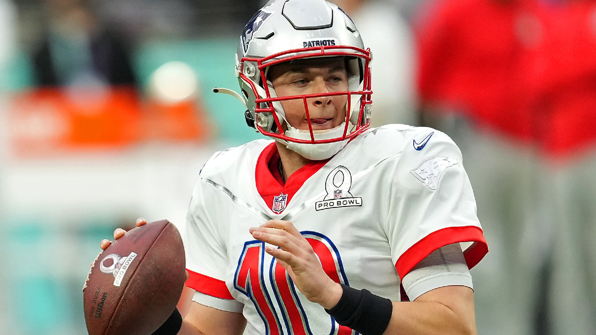 AFC quarterback Mac Jones of the New England Patriots
