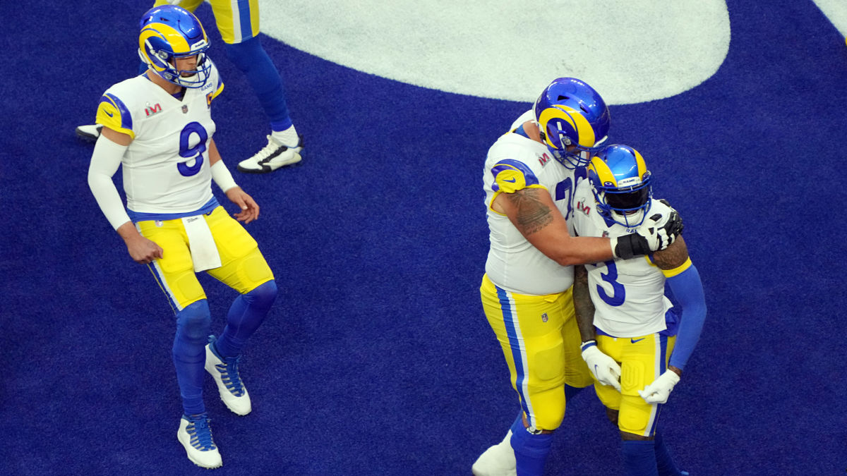 Los Angeles Rams quarterback Matthew Stafford and wide receiver Odell Beckham Jr.