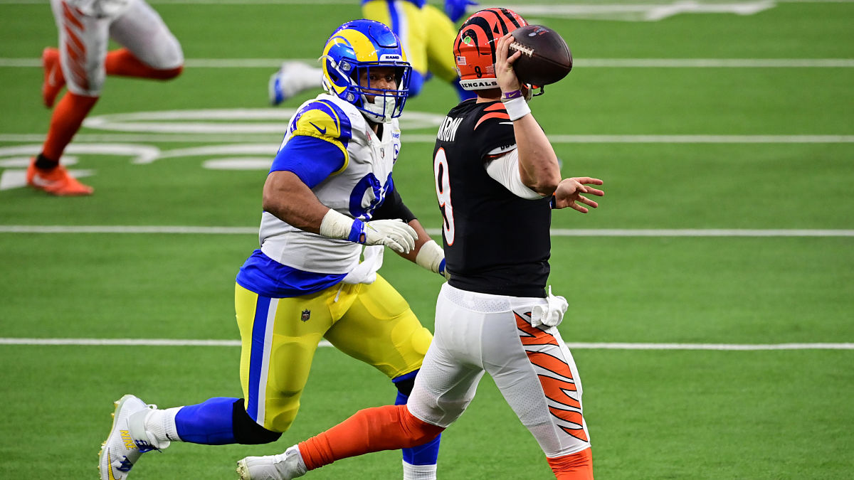 Los Angeles Rams defensive tackle Aaron Donald