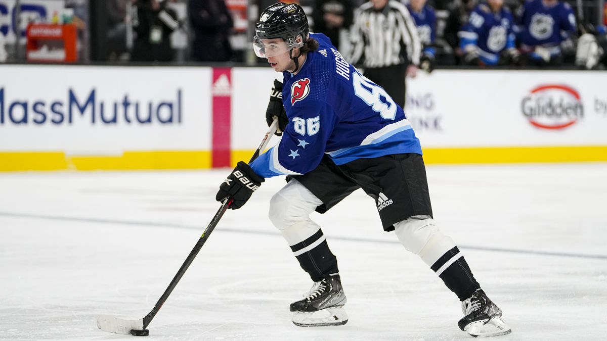 New Jersey Devils forward Jack Hughes