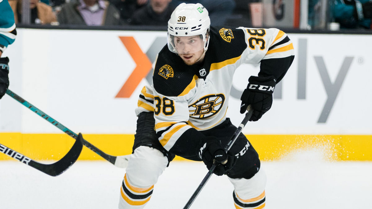Boston Bruins winger Jesper Froden
