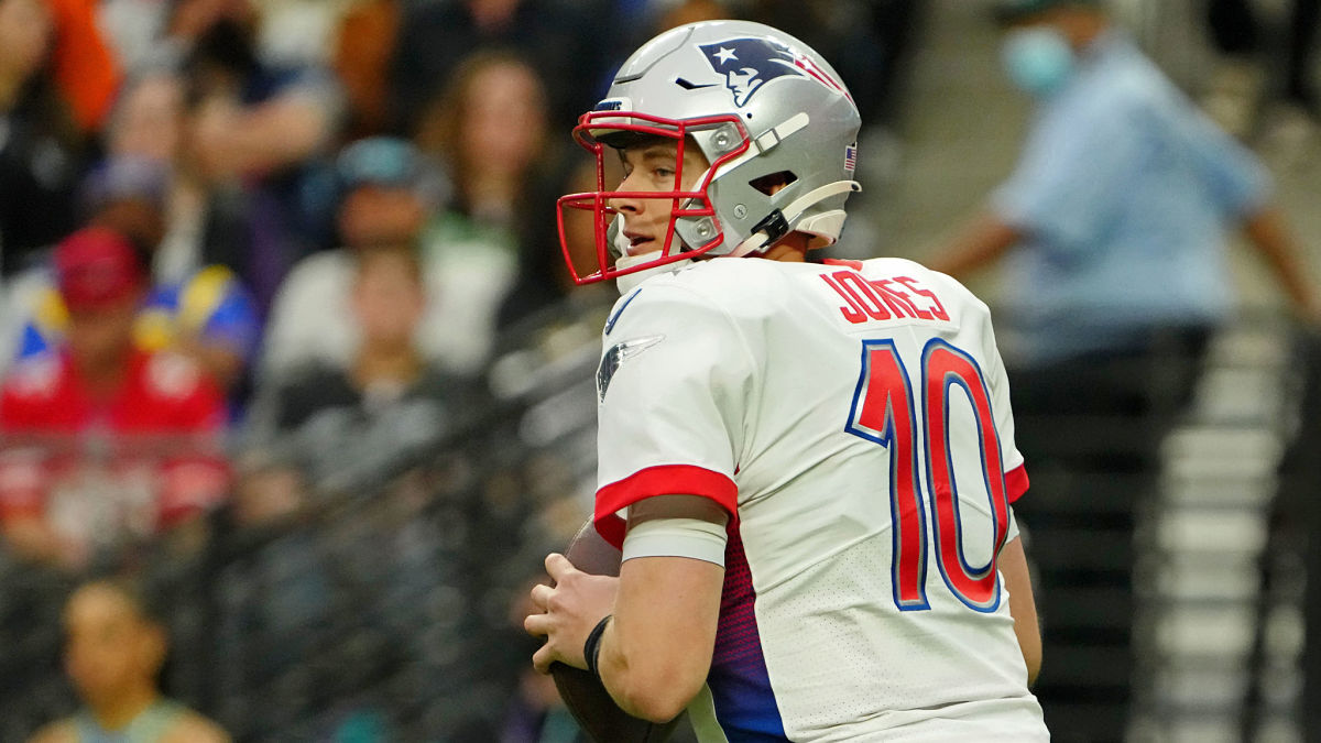 New England Patriots quarterback Mac Jones