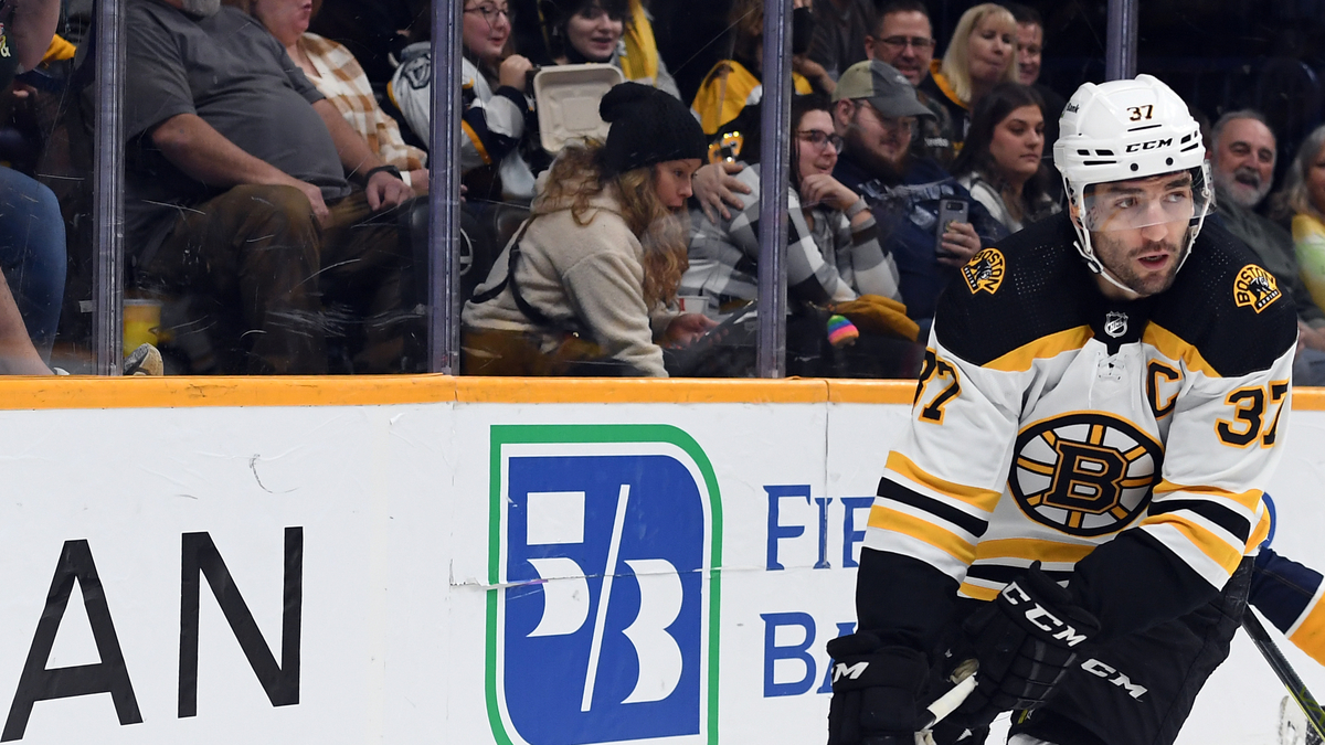 Boston Bruins center Patrice Bergeron