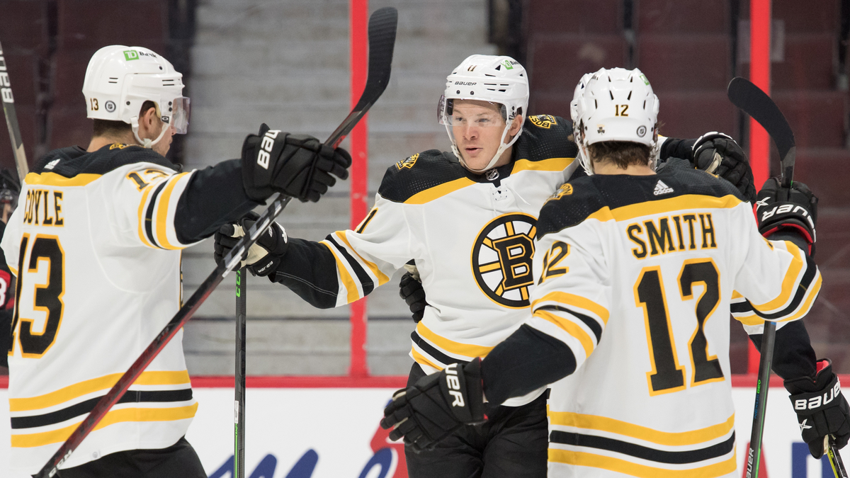 Boston Bruins center Trent Frederic