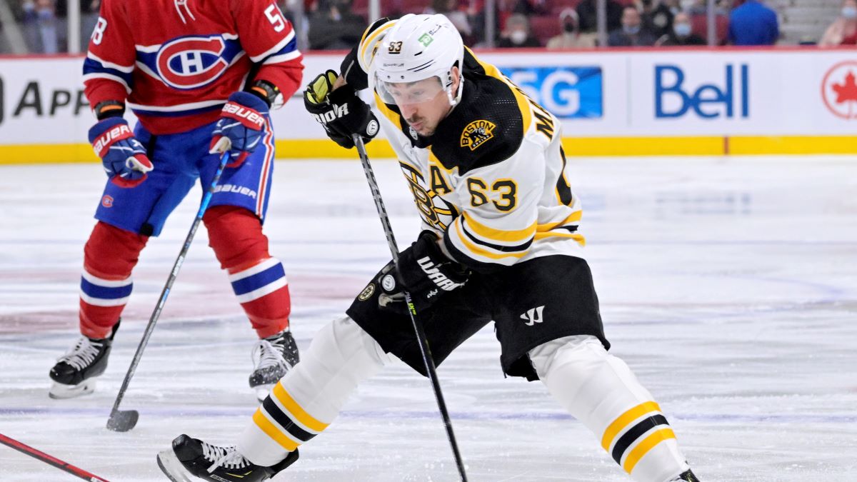 Boston Bruins left wing Brad Marchand