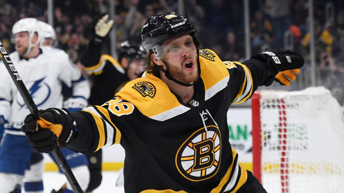 Boston Bruins forward David Pastrnak