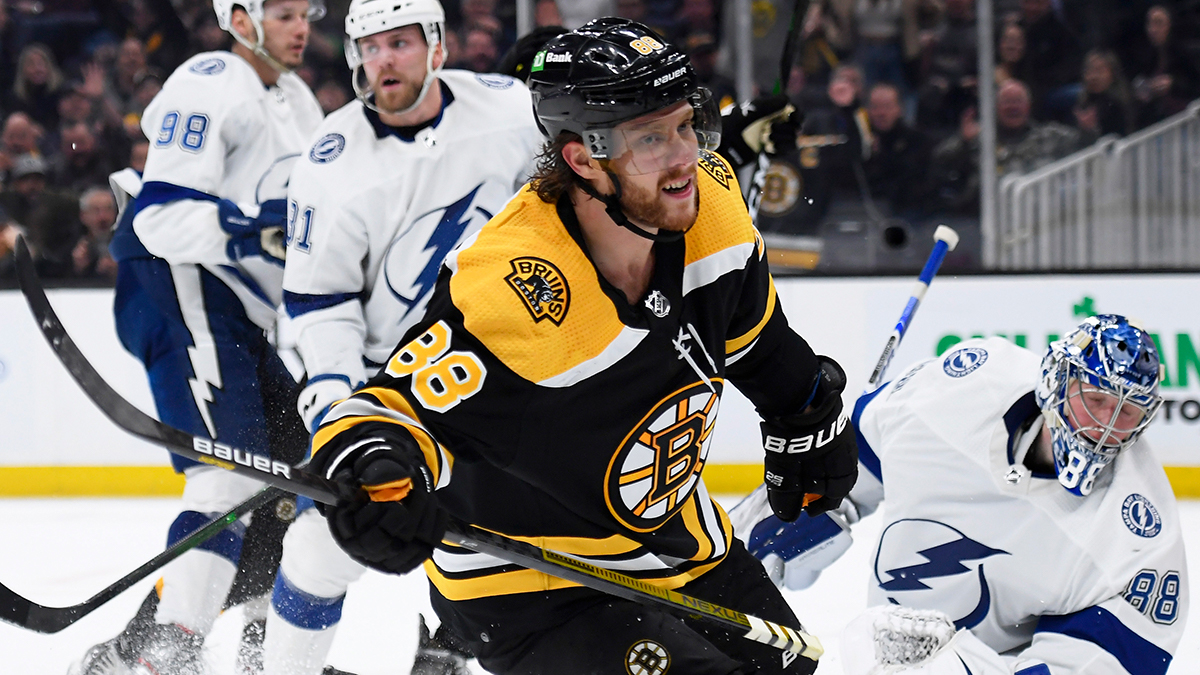 Boston Bruins forward David Pastrnak