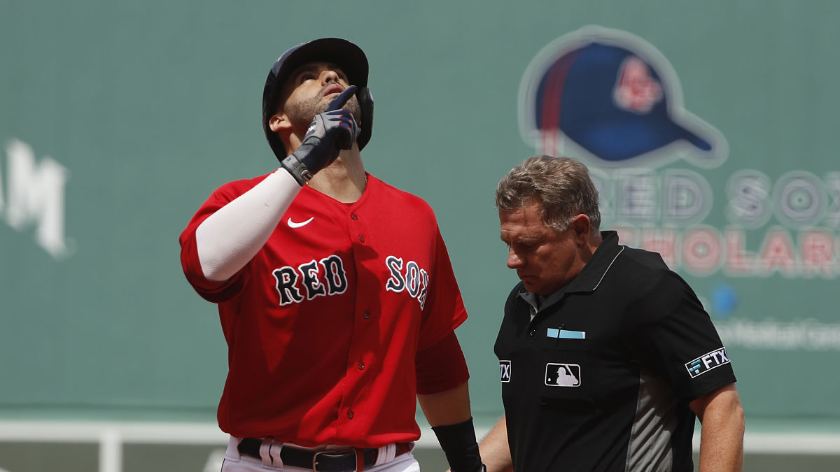 Boston Red Sox designated hitter J.D. Martinez