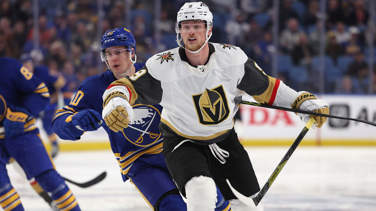 Vegas Golden Knights center Jack Eichel