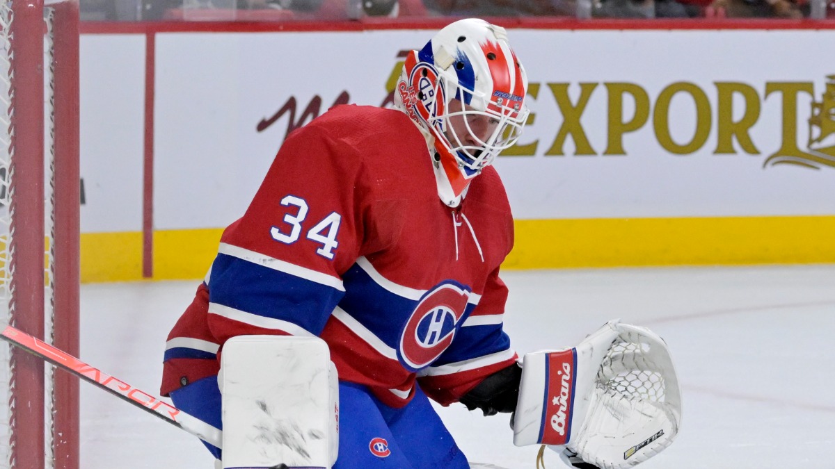 Montreal Canadiens goalie Jake Allen