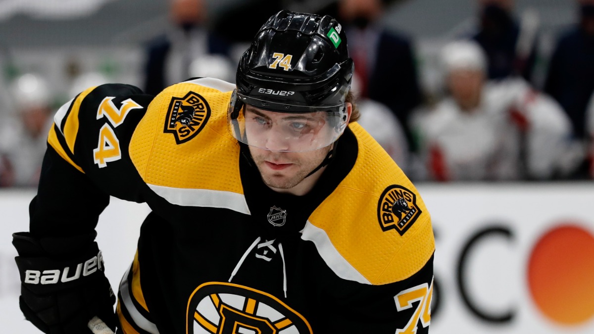 Boston Bruins forward Jake DeBrusk