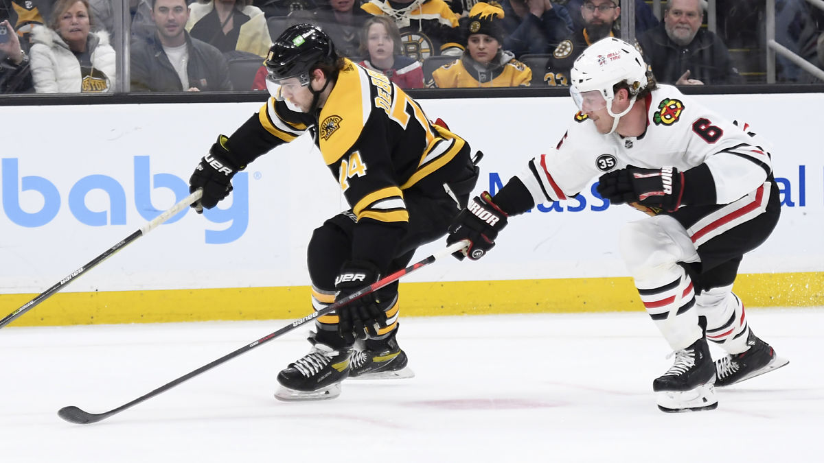 Boston Bruins winger Jake DeBrusk