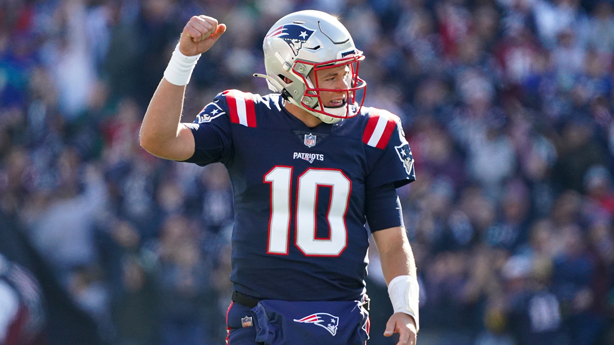 New England Patriots quarterback Mac Jones