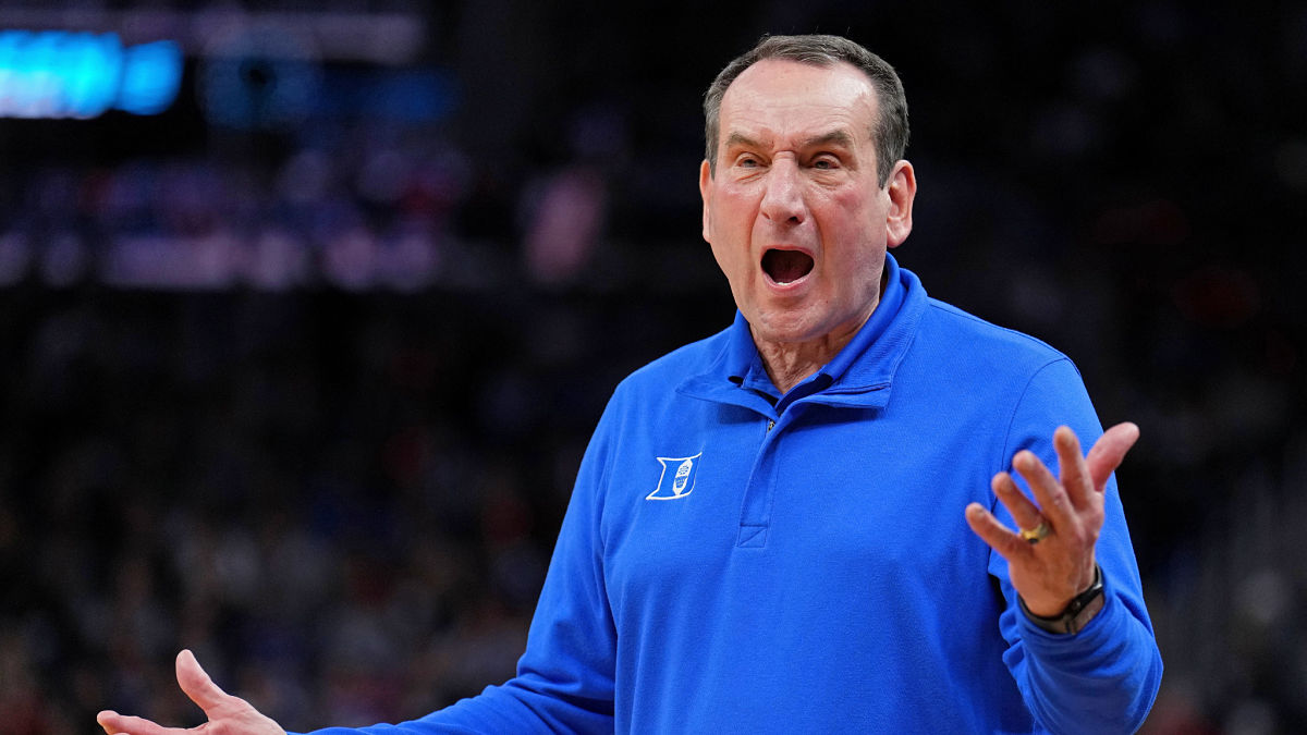 Duke head coach Mike Krzyzewski